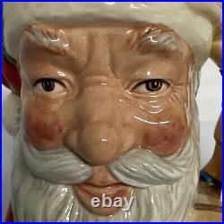 Royal Doulton Santa Claus Toby Mug Jug Large 7 1/4 England Character Christmas