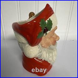 Royal Doulton Santa Claus Toby Mug Jug Large 7 1/4 England Character Christmas