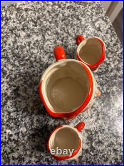 Royal Doulton Santa Claus set of 3 cups vintage cups Christmas gift
