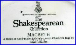 Royal Doulton Shakespearean Collection Jugs Macbeth Style Two D6667