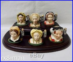 Royal Doulton Six Wives Of Henry VIII Tiny Character Jugs D7041-6 Ltd Ed