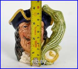Royal Doulton Small Character Jug'Captain Hook' Made In UK D6601