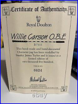 Royal Doulton Small Willie Carson Character Jug