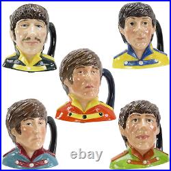 Royal Doulton THE BEATLES BAND CHARACTER JUGS & A 1987 John Lennon Colourway Jug