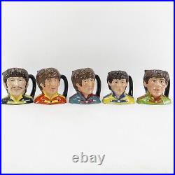 Royal Doulton THE BEATLES BAND CHARACTER JUGS & A 1987 John Lennon Colourway Jug