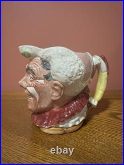 Royal Doulton THE CLOWN Character Jug First Version D6322 White Hair Rare Royal Doulton THE CLOWN Character Jug First Version D6322 White Hair Rare