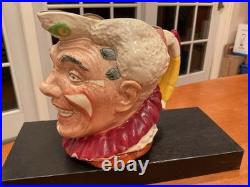 Royal Doulton THE CLOWN Character Jug First Version D6322 White Hair Rare