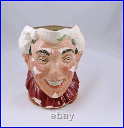 Royal Doulton THE CLOWN Character Jug First Version D6322 White Hair Rd. Nos