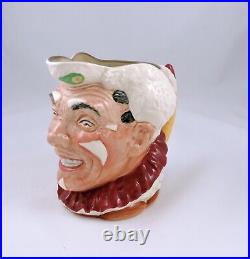 Royal Doulton THE CLOWN Character Jug First Version D6322 White Hair Rd. Nos