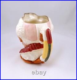 Royal Doulton THE CLOWN Character Jug First Version D6322 White Hair Rd. Nos