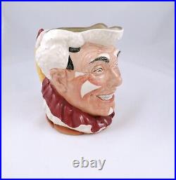 Royal Doulton THE CLOWN Character Jug First Version D6322 White Hair Rd. Nos