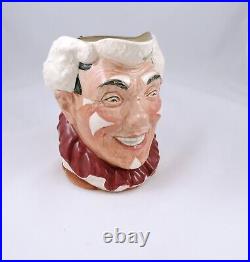 Royal Doulton THE CLOWN Character Jug First Version D6322 White Hair Rd. Nos