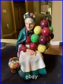 Royal Doulton The Balloon Man HN1954, The Old Balloon Seller HN1315 & Plate