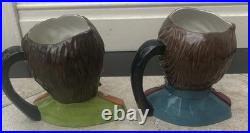 Royal Doulton The Beatles Character Jugs John Lennon & George Harrison 1984