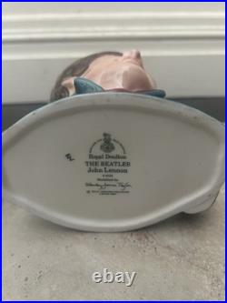 Royal Doulton The Beatles Character Jugs John Lennon & George Harrison 1984