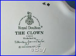 Royal Doulton The CLOWN Large Vintage Character Toby Jug D6834