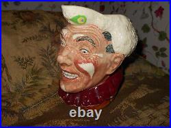 Royal Doulton The Clown Character Toby Jug D6322 with White HairHarry Fenton