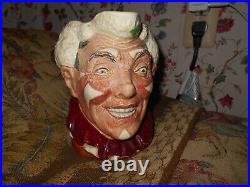 Royal Doulton The Clown Character Toby Jug D6322 with White HairHarry Fenton