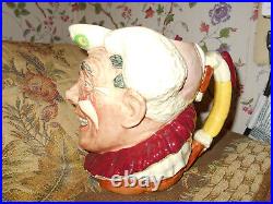 Royal Doulton The Clown Character Toby Jug D6322 with White HairHarry Fenton