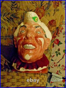 Royal Doulton The Clown Character Toby Jug D6322 with White HairHarry Fenton