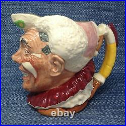 Royal Doulton The Clown Large Character Toby Jug 6.25 x 7.5 Mint