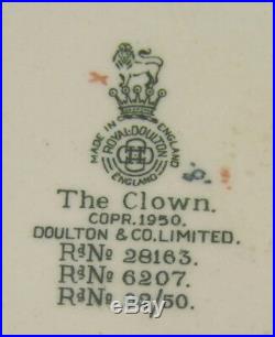 Royal Doulton'The Clown' White Hair Large Character Jug D6558