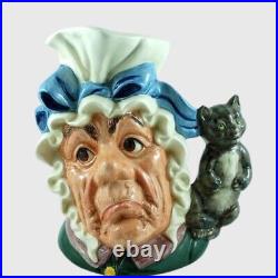 Royal Doulton The Cook and the Cheshire Cat D6842 Signed Large Character Jug