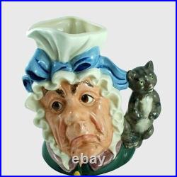 Royal Doulton The Cook and the Cheshire Cat D6842 Signed Large Character Jug