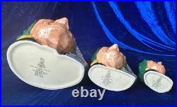 Royal Doulton-The Fortune Teller- Complete Set (Lg, Sm, Min), Designer, G Sharpe