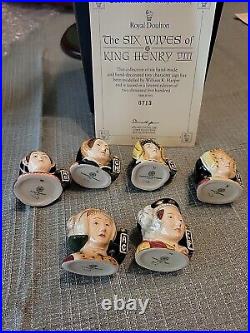 Royal Doulton The King Henry VIII and Six Wives Tiny Miniature Character Jugs