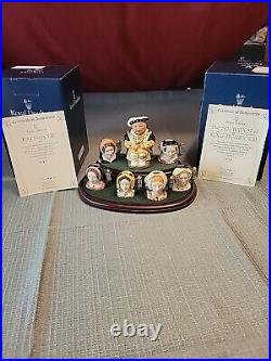 Royal Doulton The King Henry VIII and Six Wives Tiny Miniature Character Jugs