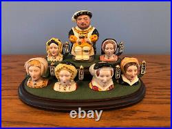 Royal Doulton The Six Wives of King Henry VIII Tiny Character Jugs Signed