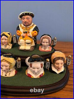 Royal Doulton The Six Wives of King Henry VIII Tiny Character Jugs Signed