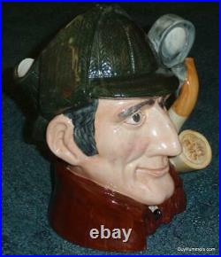 Royal Doulton The Sleuth Character Toby Jug D6631 Sherlock Holmes Xmas Gift