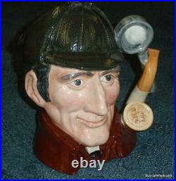 Royal Doulton The Sleuth Character Toby Jug D6631 Sherlock Holmes Xmas Gift