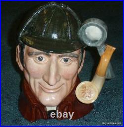 Royal Doulton The Sleuth Character Toby Jug D6631 Sherlock Holmes Xmas Gift