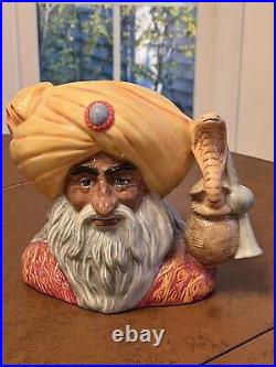 Royal Doulton The Snake Charmer Character Toby Jug D6912 Ltd Ed. 7.5 w Card