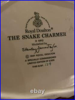 Royal Doulton The Snake Charmer Large Character Jug Mug D6912 #129 of 2500 1991