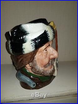 Royal Doulton The Trapper Character Jug Very Rare Trial Colourway D6609 Mint
