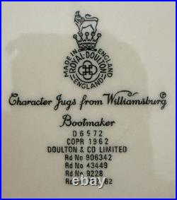 Royal Doulton The Williamsburg Collection All Seven Characters