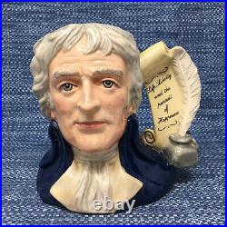 Royal Doulton Thomas Jefferson D6943 Character Toby Jug Large 7 Mint