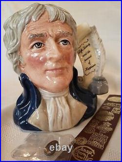 Royal Doulton Thomas Jefferson D6943, Ltd Ed 592/2500, with Extras