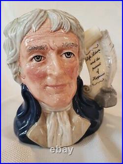 Royal Doulton Thomas Jefferson D6943, Ltd Ed 592/2500, with Extras