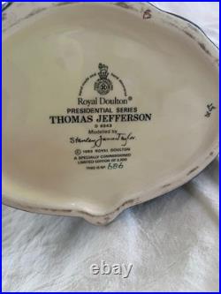 Royal Doulton, Thomas Jefferson, large #D6943, limited edition