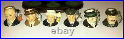 Royal Doulton Tiny Character Jug Set SHERLOCK HOLMES D7011-D7016 LTD ED 393/2500