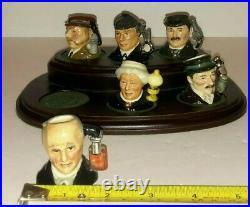 Royal Doulton Tiny Character Jug Set SHERLOCK HOLMES D7011-D7016 LTD ED 772/2500