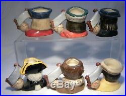 Royal Doulton Tiny Character Jug Set The Explorers + Stand