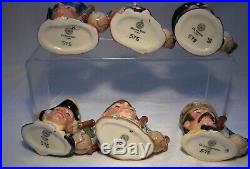 Royal Doulton Tiny Character Jug Set The Explorers + Stand