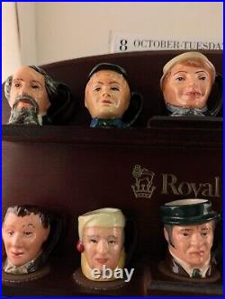 Royal Doulton Tiny Toby Character Jugs Charles Dickens Commemorative Full Set