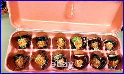Royal Doulton Tiny Toby Character Jugs Mugs Charles Dickens Set 12 1940 to 60 Royal Doulton Tiny Toby Character Jugs Mugs Charles Dickens Set 12 1940 to 60